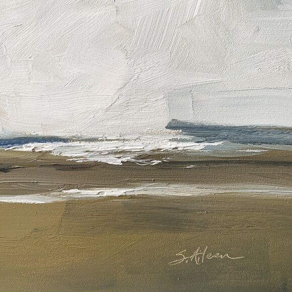 Original Oil Painting Contemporary Coastal Seascape Impressionist 11x14 Signed - Picture 3 of 8